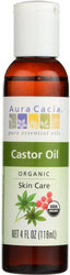 Aura Cacia: Organic Castor Oil, 4 Oz - RubertOrganics