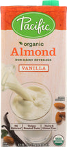 Pacific Foods: Organic Non-dairy Almond Beverage Vanilla, 32 Oz