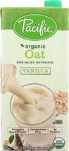 Pacific Foods: Organic Oat Non-dairy Vanilla Beverage, 32 Oz