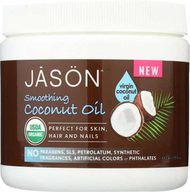 Jason: Organic Smoothing Coconut Oil, 15 Oz