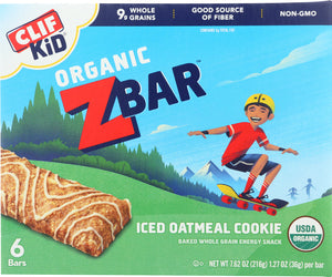 Clif Kid: Zbar Organic Iced Oatmeal Cookie, 7.62 Oz