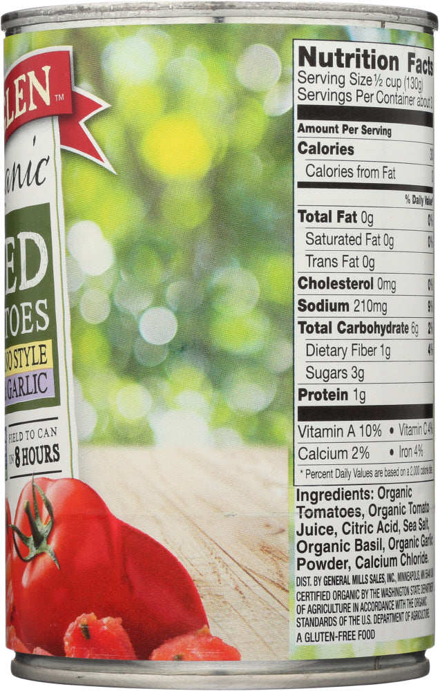 Muir Glen: Organic Diced Tomatoes With Basil And Garlic, 14.5 Oz