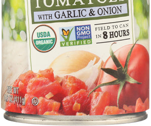 Muir Glen: Organic Diced Tomatoes With Garlic And Onion, 14.5 Oz