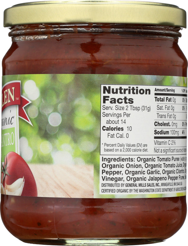 Muir Glen: Organic Medium Salsa Garlic Cilantro, 16 Oz