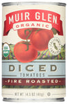 Muir Glen Organic: Fire Roasted Diced Tomatoes, 14.5 Oz