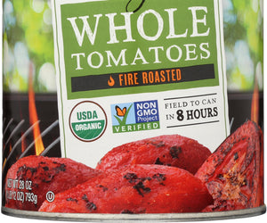 Muir Glen: Organic Whole Tomatoes Fire Roasted, 28 Oz