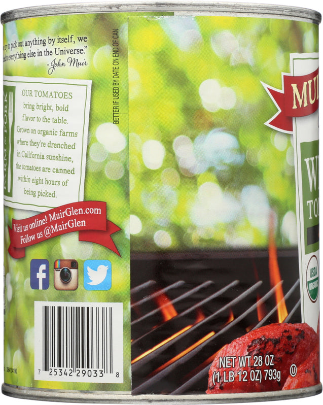 Muir Glen: Organic Whole Tomatoes Fire Roasted, 28 Oz