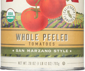 Muir Glen: Organic Whole Peeled Tomatoes San Marzano Style, 28 Oz