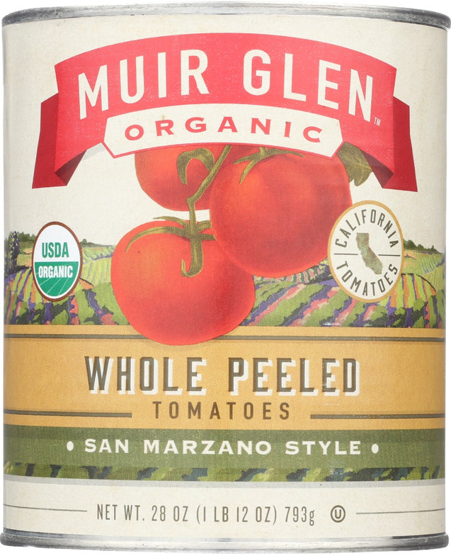 Muir Glen: Organic Whole Peeled Tomatoes San Marzano Style, 28 Oz