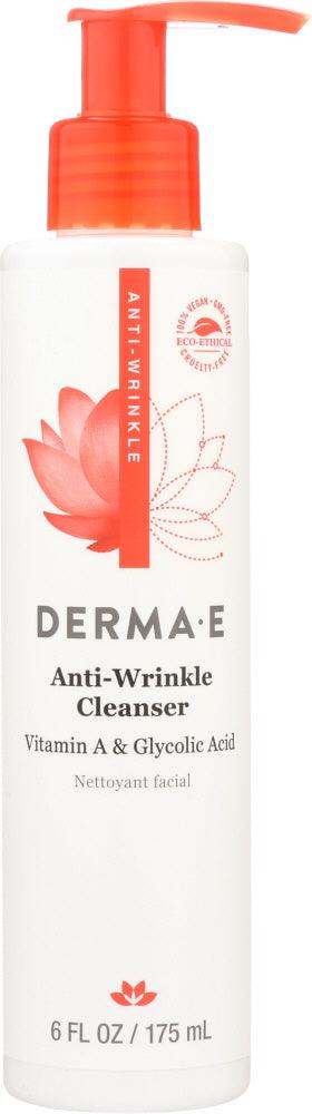 Derma E: Anti-wrinkle Vitamin A Glycolic Cleanser With Papaya, 6 Oz - RubertOrganics