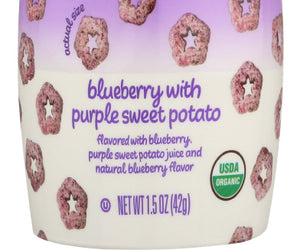 Plum Organics: Super Puffs Organic Veggie, Fruit & Grain, Blueberry Purple Sweet Potato, 1.5 Oz