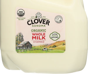 Clover Sonoma: Organic Whole Milk, 128 Oz