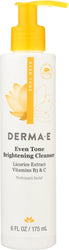 Derma E: Even Tone Brightening Cleanser Licorice Extract & Vitamin B3, 6 Oz - RubertOrganics