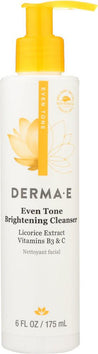 Derma E: Even Tone Brightening Cleanser Licorice Extract & Vitamin B3, 6 Oz - RubertOrganics