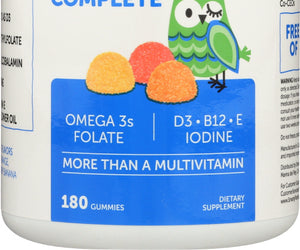 Smartypants: Adult Complete Gummies With Multivitamin + Omega 3 + Vitamin D, 180 Gummies