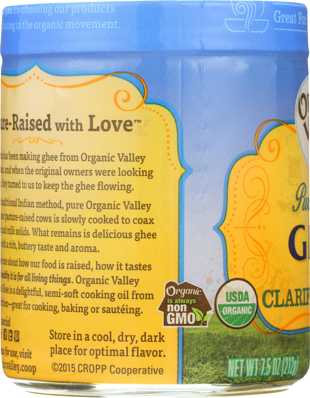 Organic Valley: Purity Farms Ghee Clarified Butter, 7.5 Oz