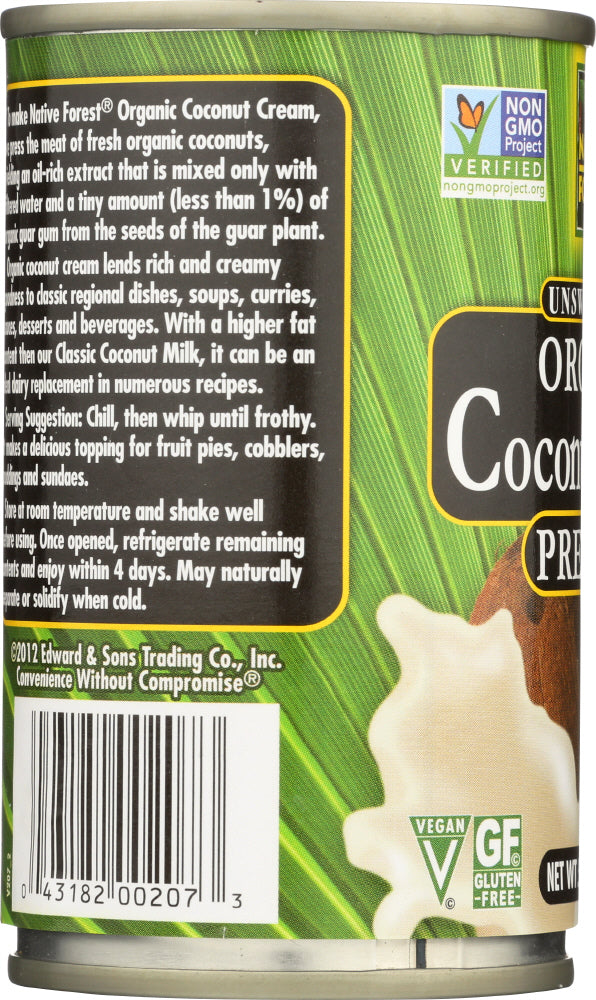 Native Forest: Organic Coconut Cream Premium Unsweetened, 5.4 Oz