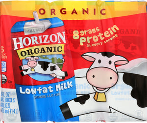 Horizon: Milk 1% Residue Free Uht Organic 6 Pack, 48 Oz