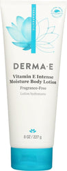 Derma E: Vitamin E Intensive Therapy Body Lotion Fragrance Free, 8 Oz - RubertOrganics