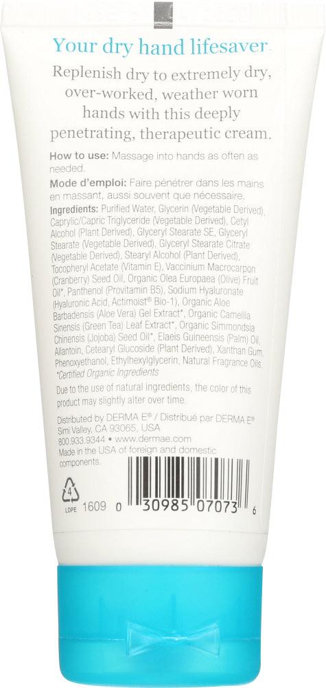 Derma E: Vitamin E Intensive Therapy Hand Creme, 2 Oz - RubertOrganics