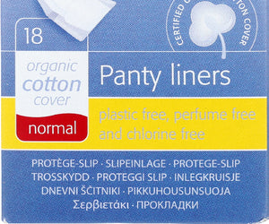 Natracare: Organic Cotton Natural Panty Liners Normal, 18 Count
