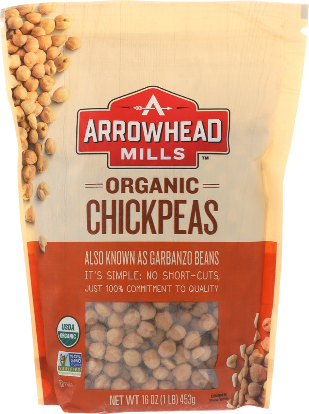 Arrowhead Mills: Organic Garbanzos Chickpeas, 16 Oz