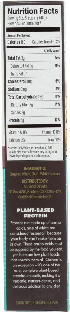 Ancient Harvest: Organic Traditional Quinoa Gluten Free, 12 Oz - RubertOrganics