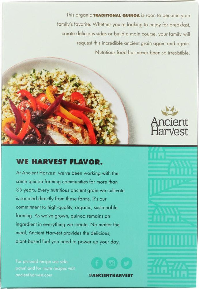 Ancient Harvest: Organic Traditional Quinoa Gluten Free, 12 Oz - RubertOrganics