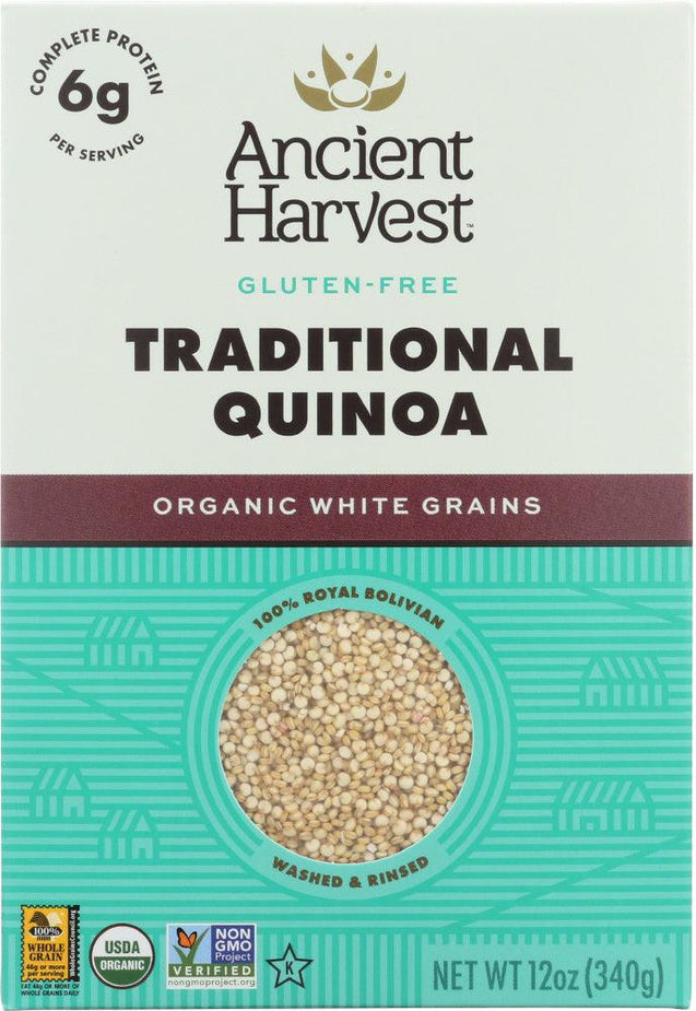 Ancient Harvest: Organic Traditional Quinoa Gluten Free, 12 Oz - RubertOrganics