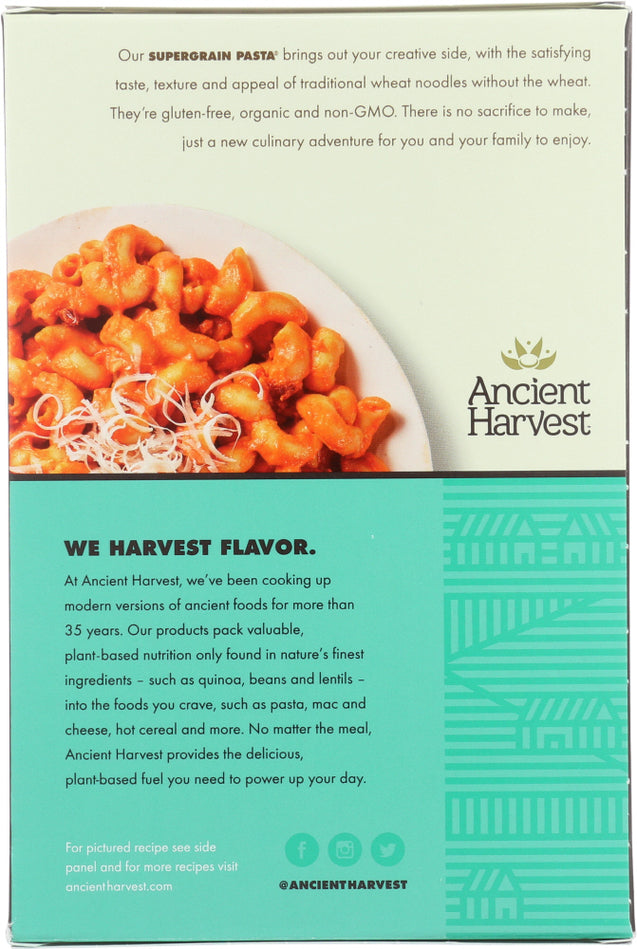 Ancient Harvest: Organic Supergrain Pasta Elbows Gluten Free, 8 Oz