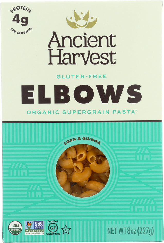 Ancient Harvest: Organic Supergrain Pasta Elbows Gluten Free, 8 Oz