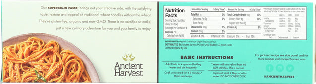 Ancient Harvest: Organic Supergrain Pasta Linguine Gluten Free, 8 Oz