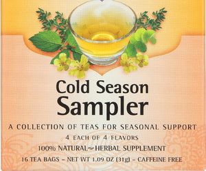 Yogi Teas: Cold Season Tea Sampler Caffeine Free, 16 Tea Bags