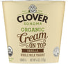Clover Sonoma: Organic Cream On Top Yogurt Vanilla, 6 Oz