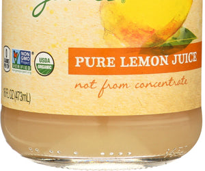 Santa Cruz: Organic Pure Lemon Juice, 16 Oz