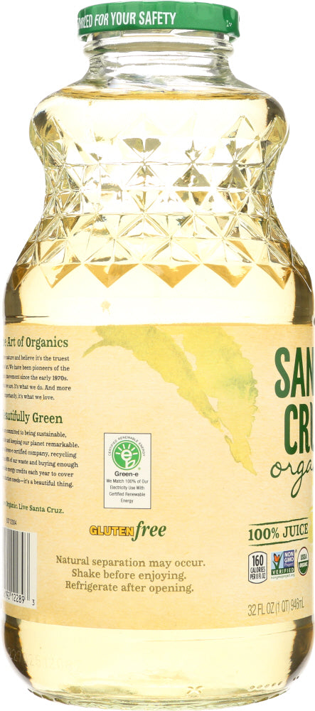 Santa Cruz: Organic White Grape Juice, 32 Oz