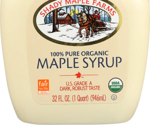 Shady Maple Farms: Organic Maple Syrup Grade B, 32 Oz