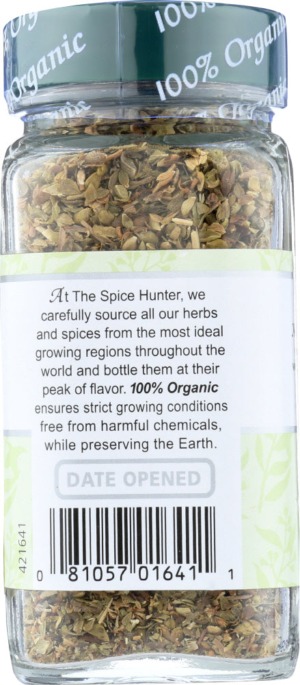 The Spice Hunter: 100% Organic Oregano, 0.45 Oz