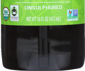 Wholesome Sweeteners: Organic Molasses Unsulphured, 16 Oz