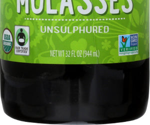 Wholesome Sweeteners: Organic Molasses Unsulphured, 32 Oz