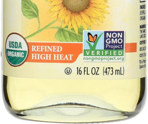 Spectrum Naturals: Organic Refined Sunflower Oil High Heat, 16 Oz