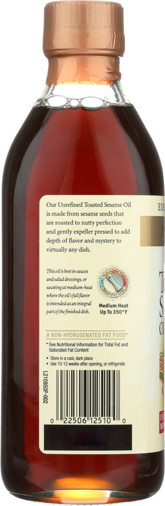 Spectrum Naturals: Toasted Sesame Oil Unrefined, 16 Oz