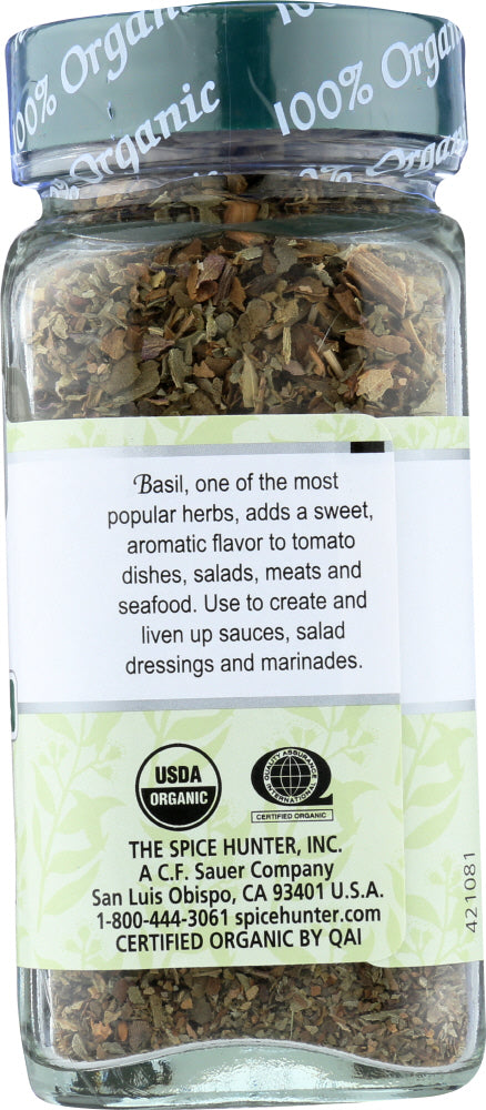 The Spice Hunter: 100% Organic Basil, 0.3 Oz