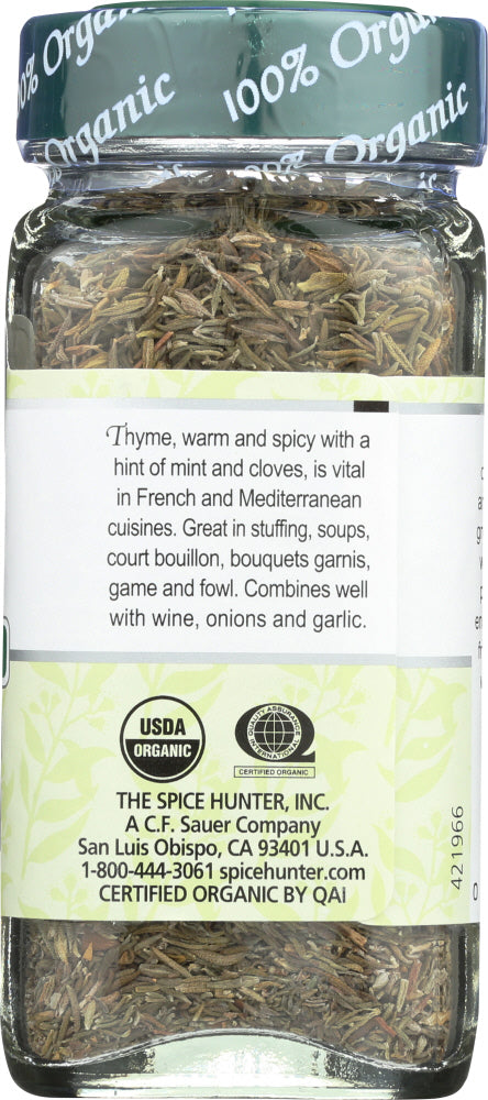 Spice Hunter: 100% Organic Thyme, 0.6 Oz