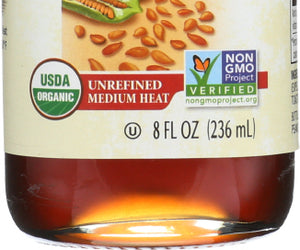 Spectrum Naturals: Organic Toasted Sesame Oil Unrefined, 8 Oz