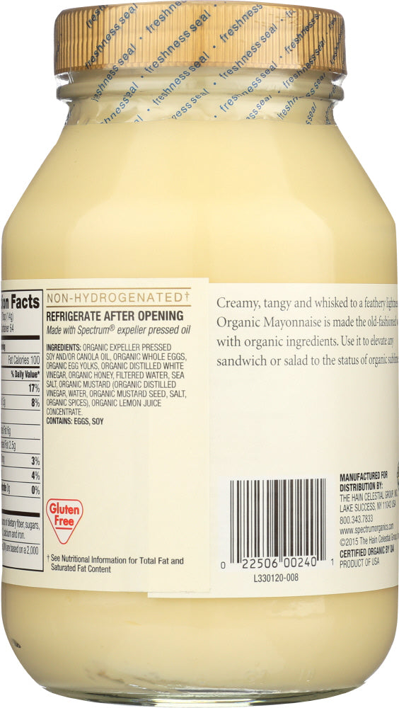 Spectrum Naturals: Organic Mayonnaise, 32 Oz