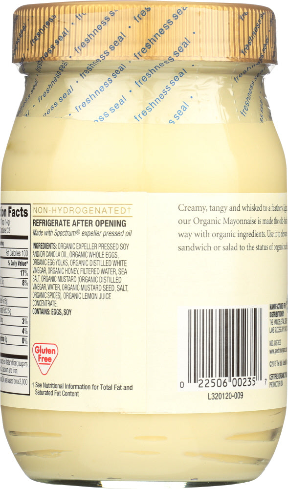 Spectrum Naturals: Organic Mayonnaise, 16 Oz