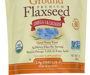 Spectrum Essential: Organic Ground Premium Flaxseed, 14 Oz