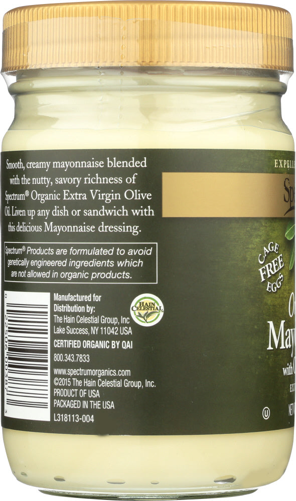 Spectrum Naturals: Organic Mayonnaise With Olive Oil, 12 Oz