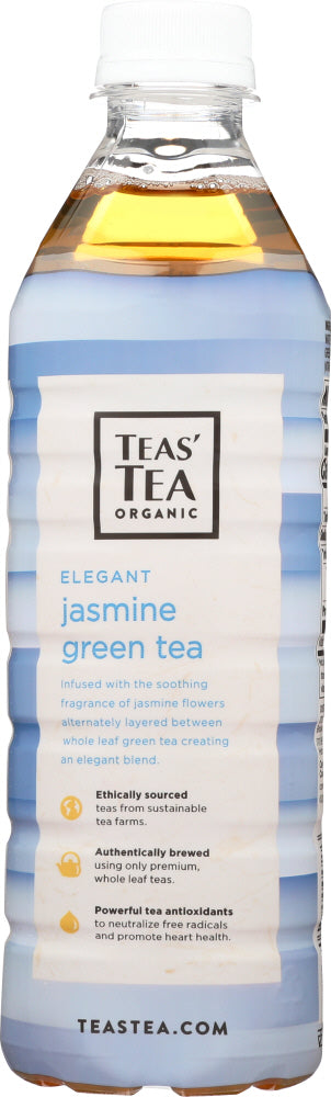 Teas' Tea: Organic Unsweetened Jasmine Green Tea, 16.9 Oz